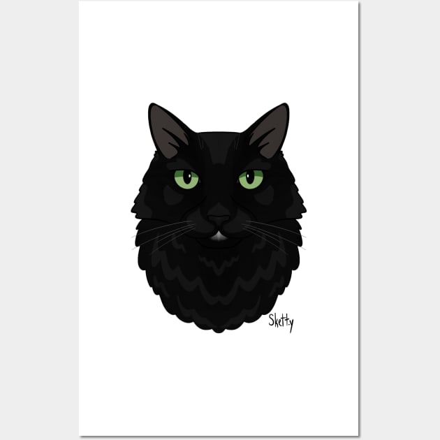 Shadow Cat Wall Art by jastinamor